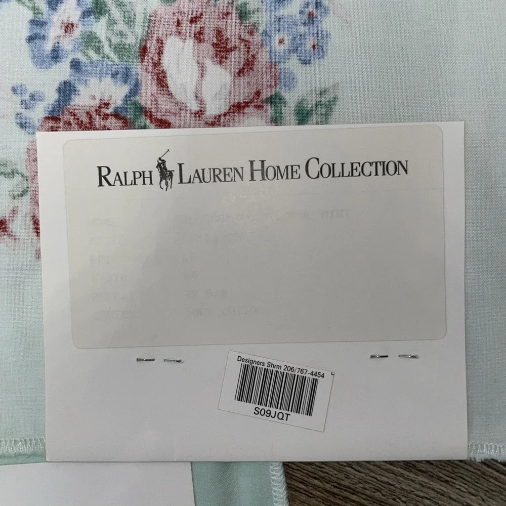 VTG Ralph Lauren Home Collection Claire‎ Floral Bouquet Cotton 16.5